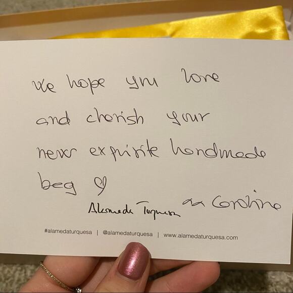 ALAMEDA TURQUESA Hana Woven Pearl Handbag Bag Yellow Handmade Portugal - Picture 8 of 9